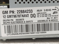 2010-2012 Buick Enclave Radio AM FM Cd Player Receiver Replacement P/N:22884233 Fits Fits 2010 2011 2012 OEM Used Auto Parts - Oemusedautoparts1.com