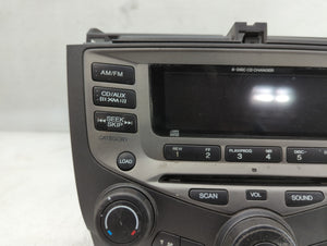 2004-2007 Honda Accord Radio AM FM Cd Player Receiver Replacement P/N:M4G478020 39175-SDA-L 120-M2 Fits Fits 2004 2005 2006 2007 OEM Used Auto Parts