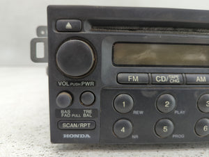 1998-2000 Honda Accord Radio AM FM Cd Player Receiver Replacement P/N:39100-S84-A200 Fits Fits 1998 1999 2000 OEM Used Auto Parts