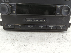 2005-2006 Ford Five Hundred Radio AM FM Cd Player Receiver Replacement P/N:5F9T-18C869-AL Fits Fits 2005 2006 OEM Used Auto Parts