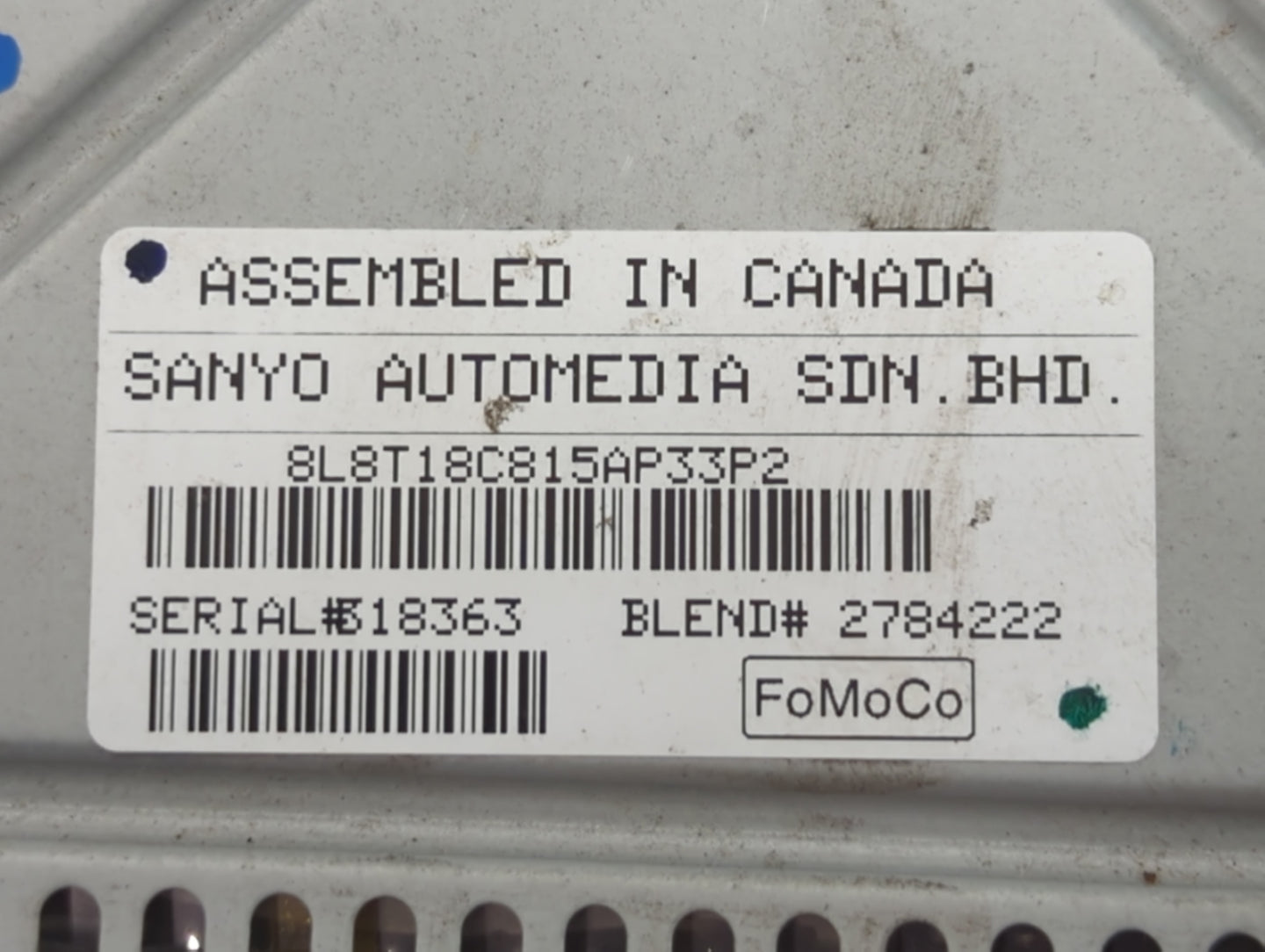 2008 Ford Escape Radio AM FM Cd Player Receiver Replacement Fits OEM Used Auto Parts - Oemusedautoparts1.com