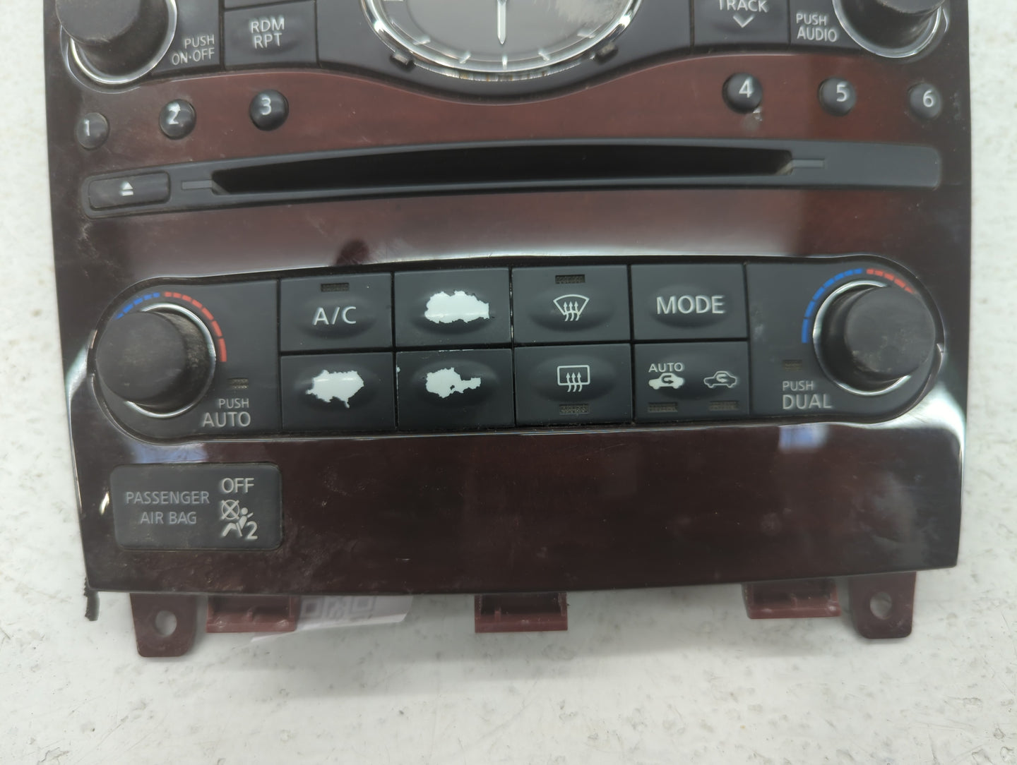 2014-2017 Infiniti Qx50 Climate Control Module Temperature AC/Heater Replacement P/N:25391 1BU5A 68262 1BC3B Fits OEM Used Auto Parts - Oemusedautoparts1.com