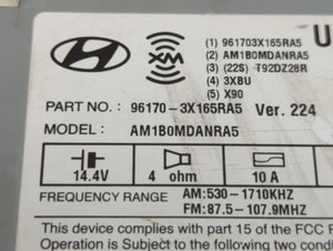 2013 Hyundai Elantra Radio AM FM Cd Player Receiver Replacement P/N:96170-3X165RA5 Fits OEM Used Auto Parts