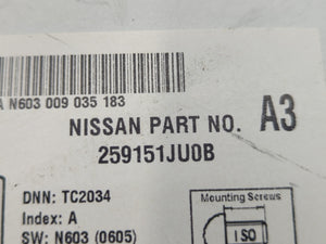 2011-2014 Nissan Juke Radio AM FM Cd Player Receiver Replacement P/N:259151JU0B Fits Fits 2011 2012 2013 2014 OEM Used Auto Parts