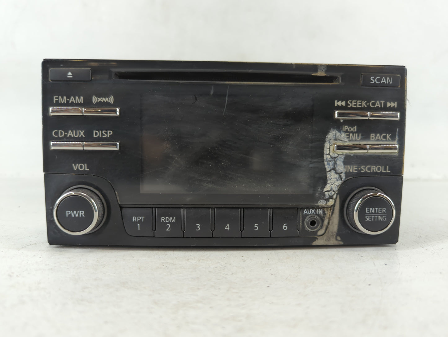 2012-2015 Nissan Rogue Radio AM FM Cd Player Receiver Replacement P/N:28185 1VX2A Fits Fits 2012 2013 2014 2015 OEM Used Auto Parts - Oemusedautoparts1.com