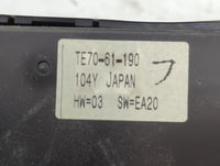 2010-2015 Mazda Cx-9 Climate Control Module Temperature AC/Heater Replacement P/N:TE70-61-190 Fits OEM Used Auto Parts - Oemusedautoparts1.com