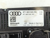 2010-2012 Audi S4 Climate Control Module Temperature AC/Heater Replacement P/N:8T1 820 043 AQ Fits OEM Used Auto Parts - Oemusedautoparts1.com