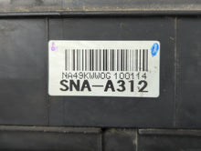 2008-2011 Honda Civic Fusebox Fuse Box Panel Relay Module P/N:NA49KWW0G 100114 SNA-A312 Fits Fits 2008 2009 2010 2011 OEM Used Auto Parts