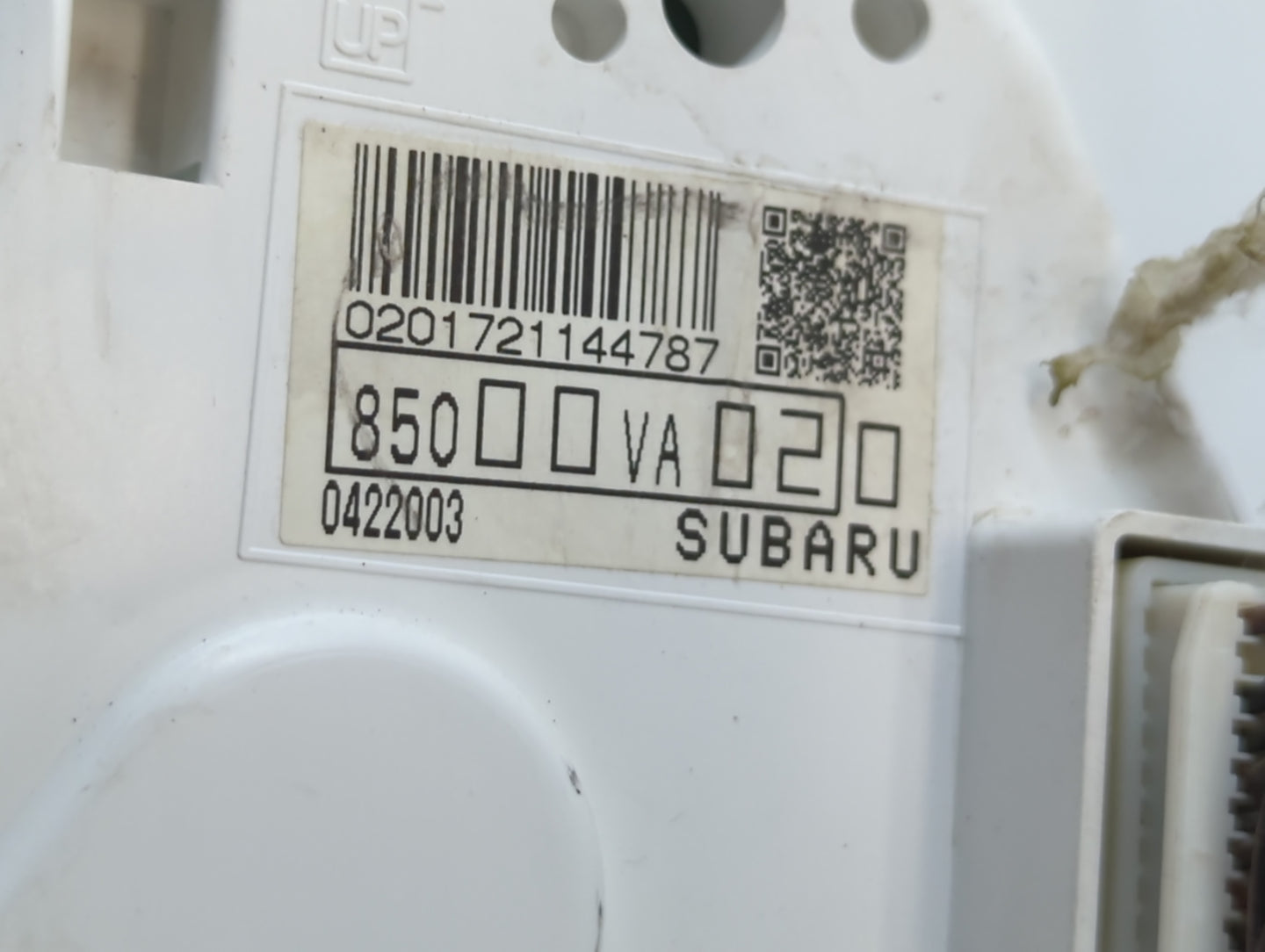 2020 Subaru Wrx Instrument Cluster Speedometer Gauges P/N:85000VA020 Fits OEM Used Auto Parts - Oemusedautoparts1.com