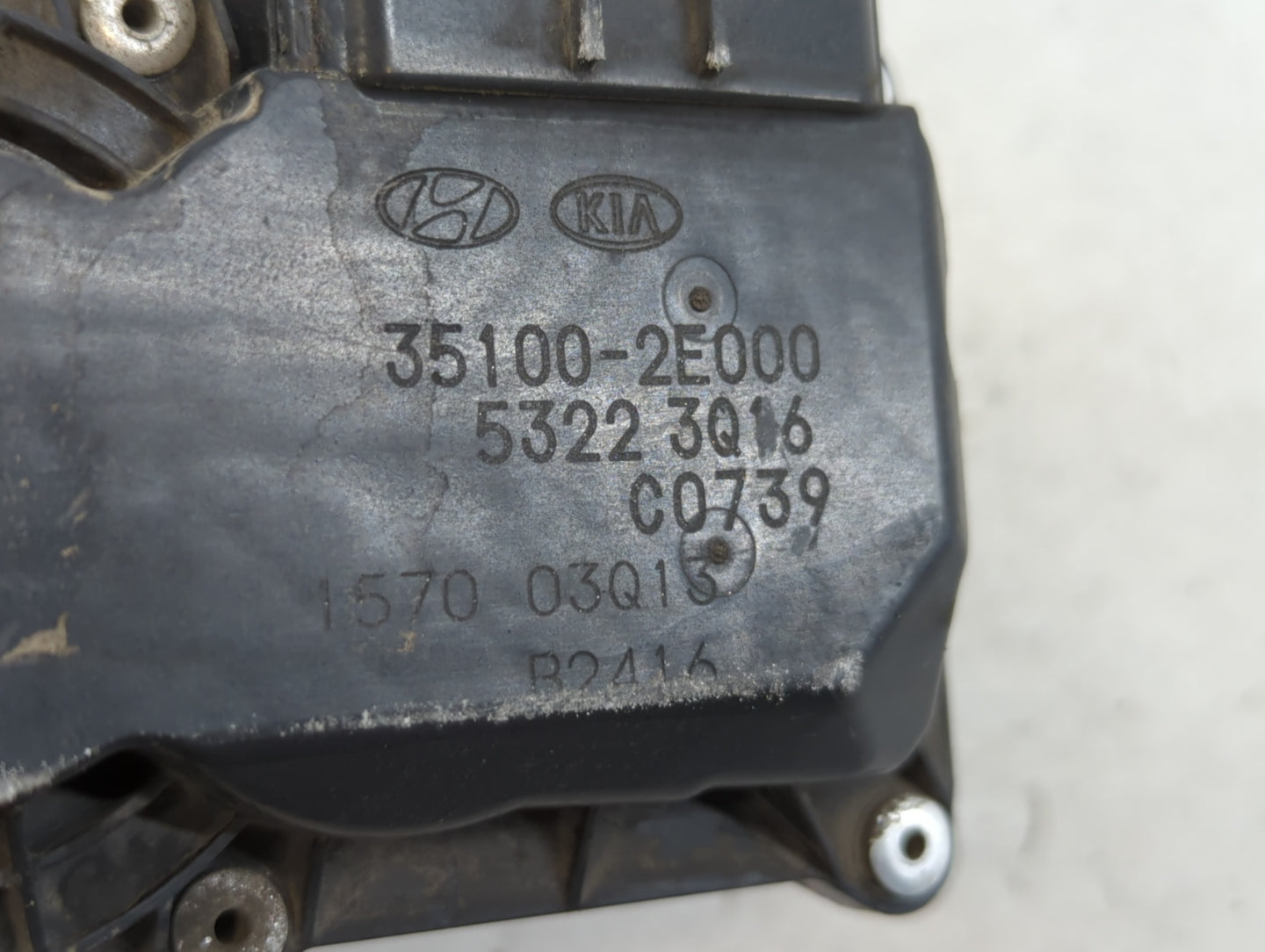 2011-2020 Hyundai Elantra Throttle Body P/N:35100-2E000 Fits Fits 2011 2012 2013 2014 2015 2016 2017 2018 2019 2020 2021 OEM Used Auto Parts - Oemusedautoparts1.com