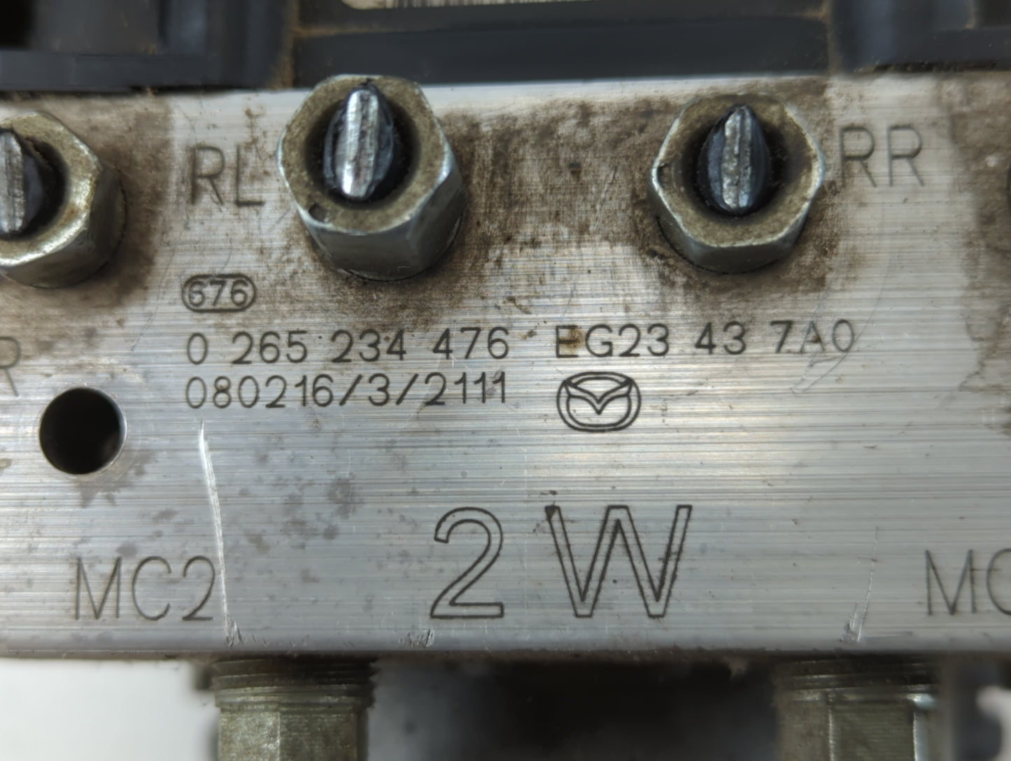 2007-2009 Mazda Cx-7 ABS Pump Control Module Replacement P/N:EG23 43 7A0 0 265 234 476 Fits Fits 2007 2008 2009 OEM Used Auto Parts - Oemusedautoparts1.com