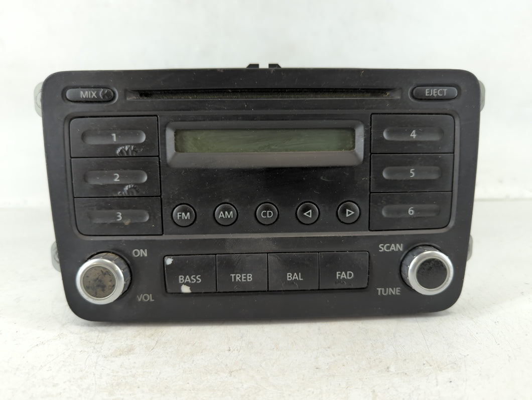 2006-2009 Volkswagen Jetta Radio AM FM Cd Player Receiver Replacement P/N:28027030 Fits Fits 2006 2007 2008 2009 OEM Used Auto Parts