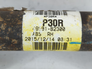 2014-2019 Kia Soul Axle Shaft Rear Passenger Cv C/v