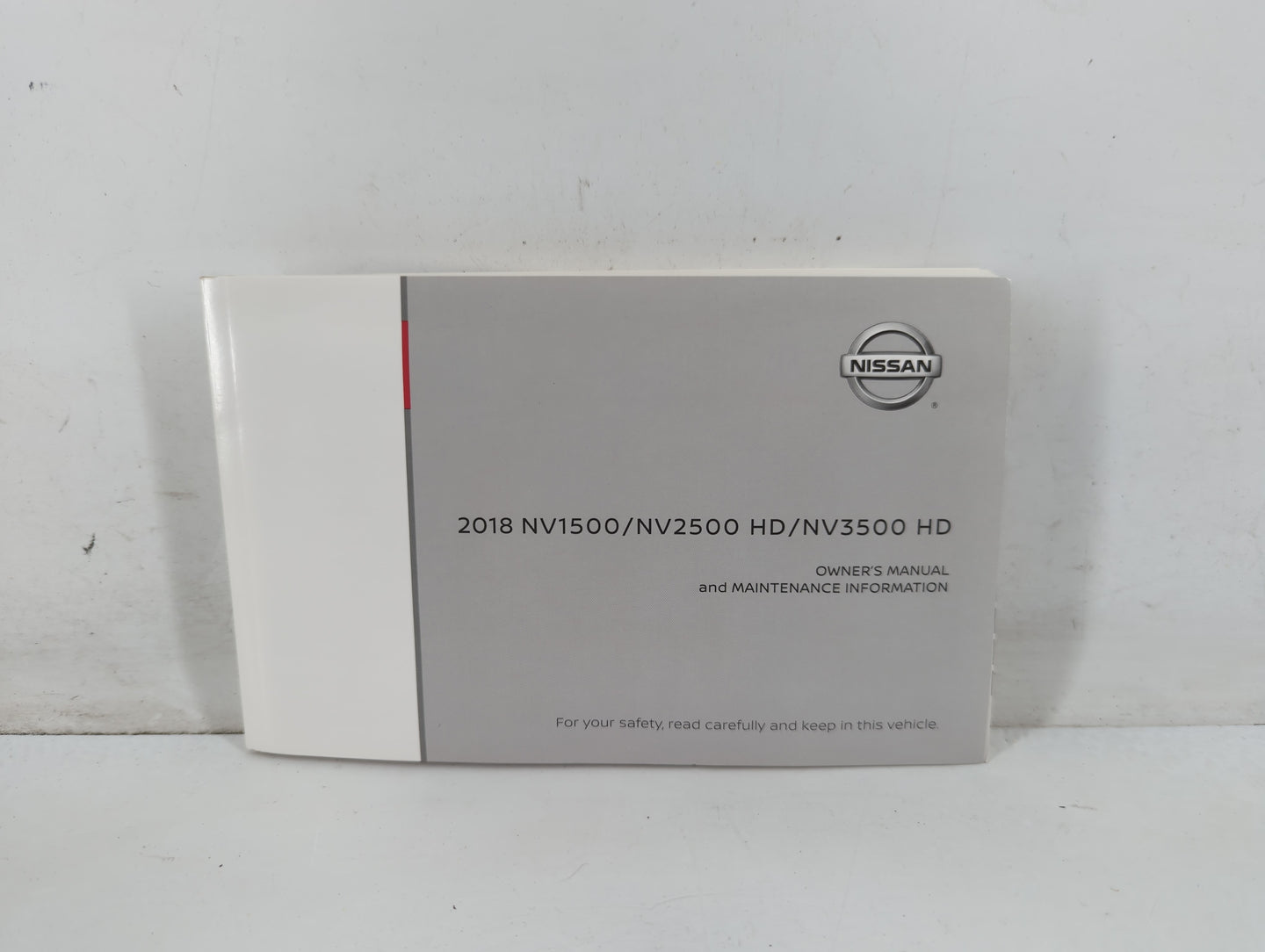 2018 Nissan Nv1500 Owners Manual Book Guide P/N:OM18EA 0F80U0 OEM Used Auto Parts - Oemusedautoparts1.com