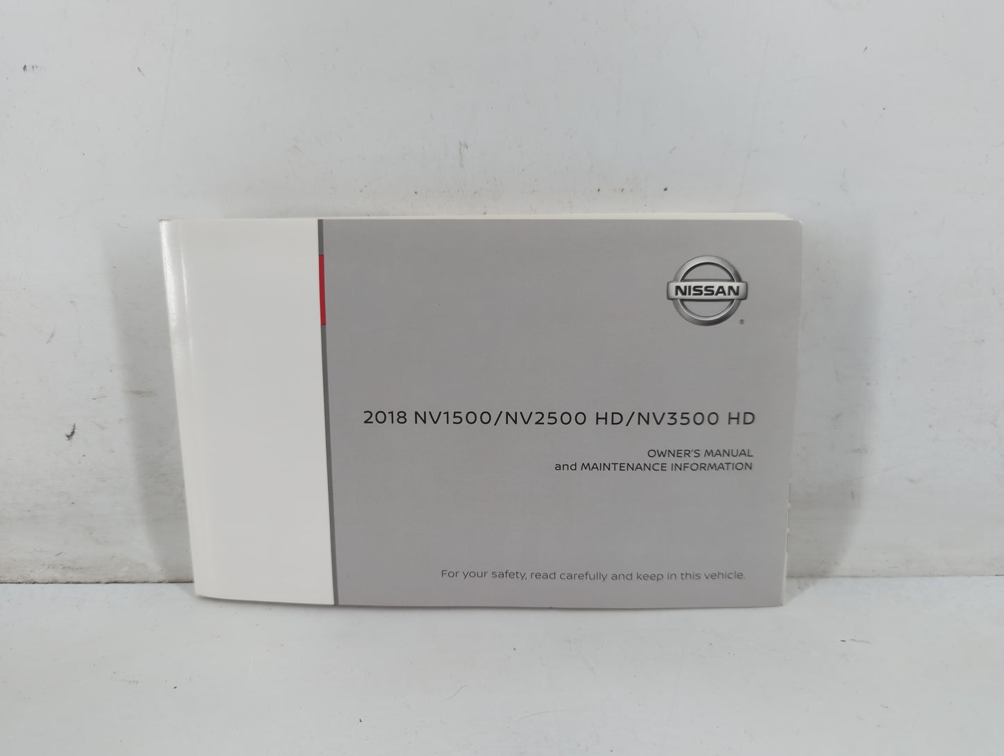 2018 Nissan Nv1500 Owners Manual Book Guide P/N:OM18EA 0F80U0 OEM Used Auto Parts - Oemusedautoparts1.com