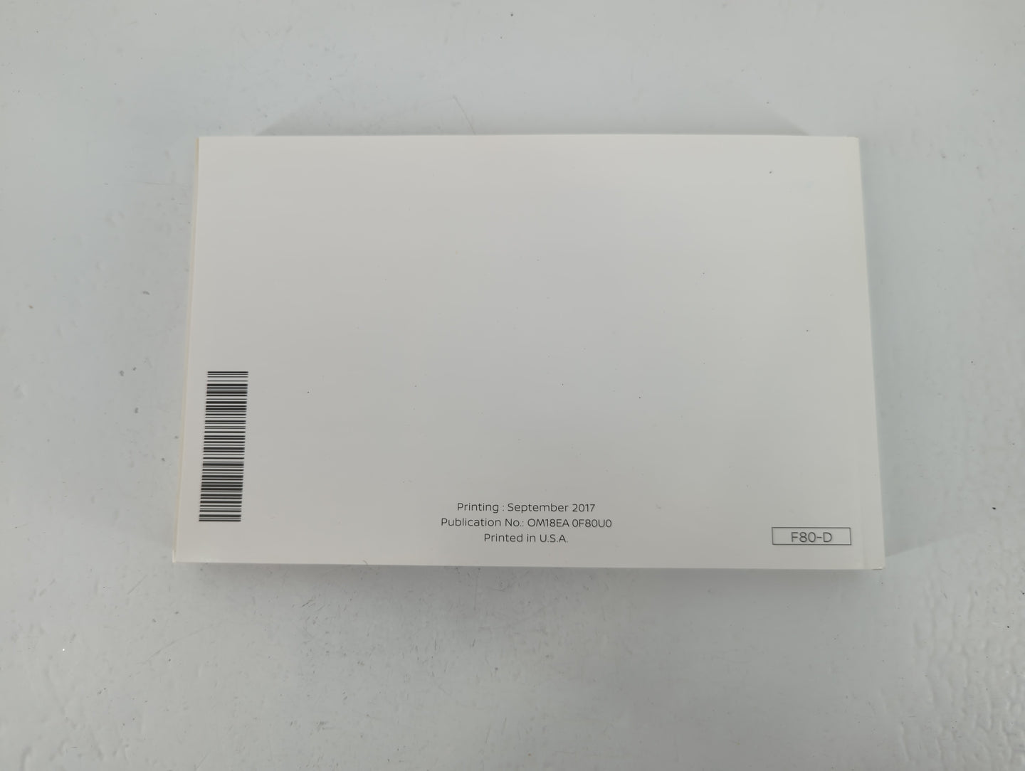 2018 Nissan Nv1500 Owners Manual Book Guide P/N:OM18EA 0F80U0 OEM Used Auto Parts - Oemusedautoparts1.com