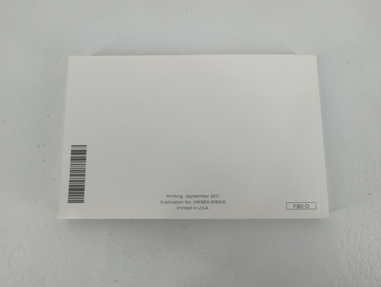 2018 Nissan Nv1500 Owners Manual Book Guide P/N:OM18EA 0F80U0 OEM Used Auto Parts - Oemusedautoparts1.com