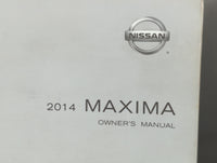 2014 Nissan Maxima Owners Manual Book Guide P/N:OM14E 0A35U0 OEM Used Auto Parts - Oemusedautoparts1.com