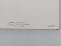 2014 Nissan Maxima Owners Manual Book Guide P/N:OM14E 0A35U0 OEM Used Auto Parts - Oemusedautoparts1.com