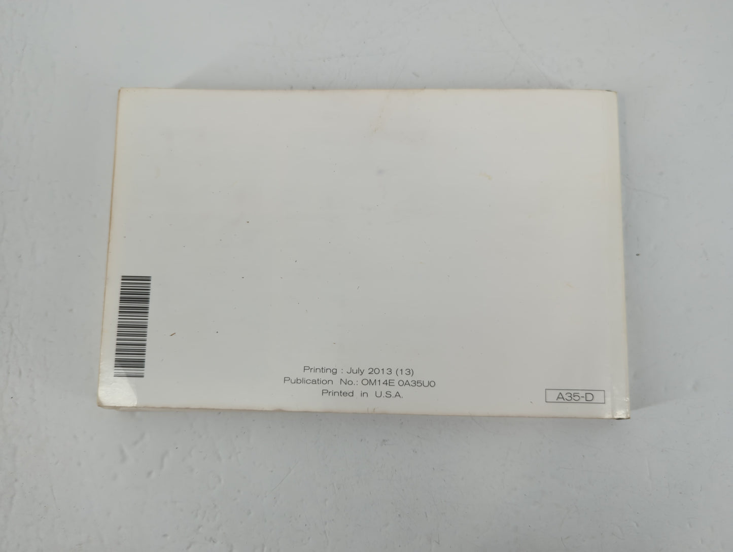 2014 Nissan Maxima Owners Manual Book Guide P/N:OM14E 0A35U0 OEM Used Auto Parts - Oemusedautoparts1.com