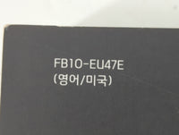 2015 Hyundai Genesis Owners Manual Book Guide P/N:FB10-EU47E OEM Used Auto Parts - Oemusedautoparts1.com