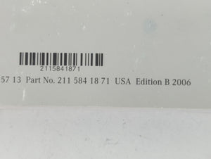 2006 Mercedes-Benz E350 Owners Manual Book Guide P/N:211 584 18 71 OEM Used Auto Parts