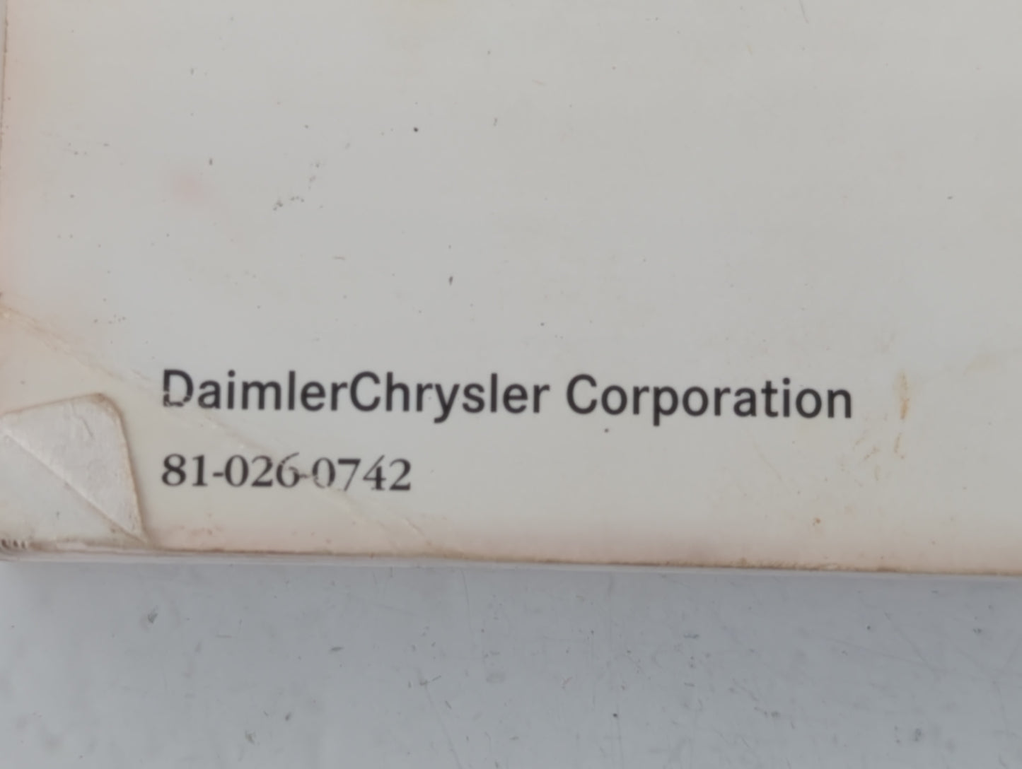 2007 Chrysler Pacifica Owners Manual Book Guide P/N:81-026-0742 OEM Used Auto Parts - Oemusedautoparts1.com
