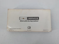 2007 Chrysler Pacifica Owners Manual Book Guide P/N:81-026-0742 OEM Used Auto Parts - Oemusedautoparts1.com