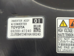 2016-2022 Toyota Prius Hybrid DC Synergy Drive Power Inverter P/N:G9200-47240 Fits Fits 2016 2017 2018 2019 2020 2021 2022 OEM Used Auto Parts