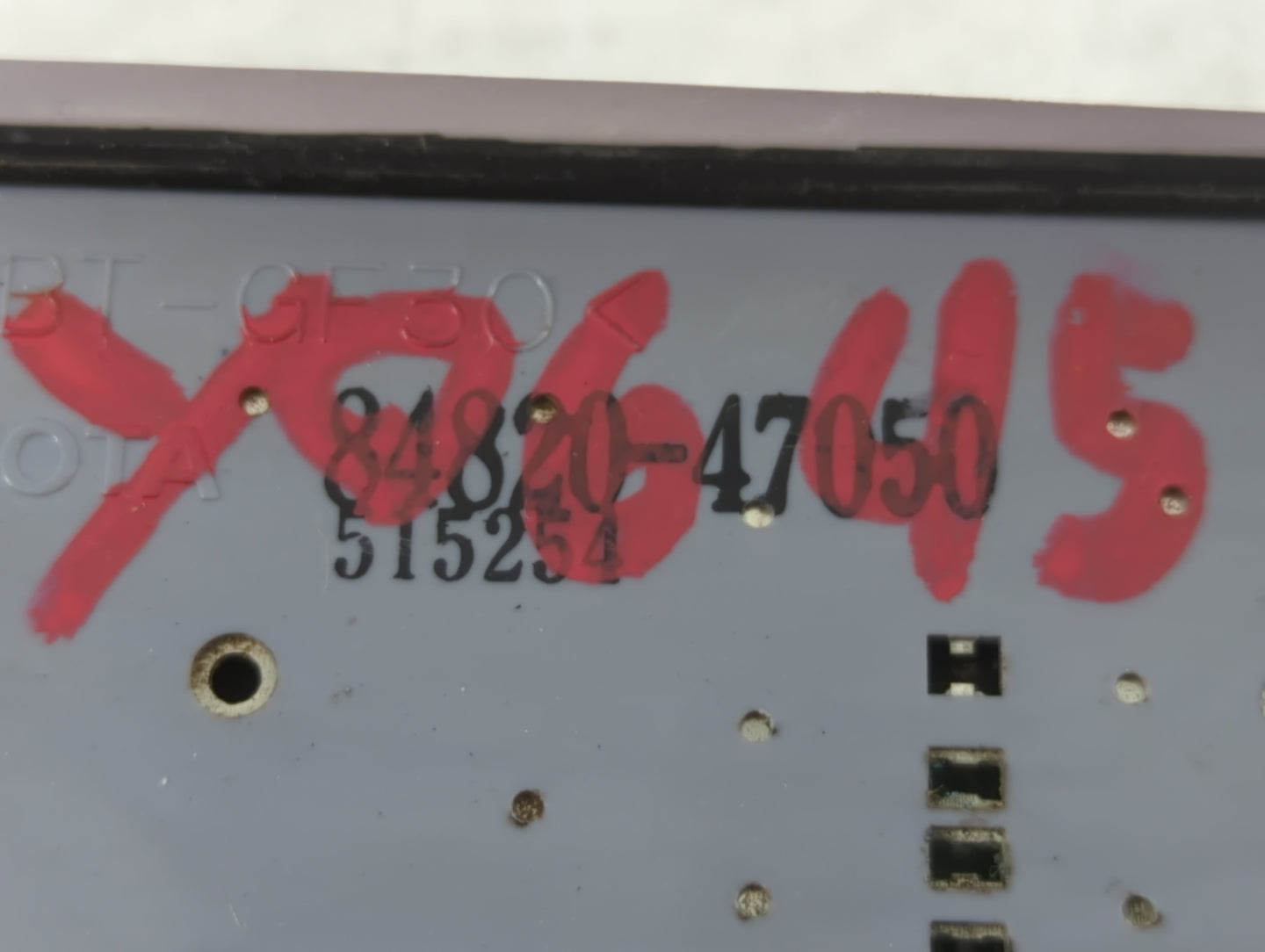 2004-2009 Toyota Prius Master Power Window Switch Replacement Driver Side Left P/N:84820-47050 Fits OEM Used Auto Parts - Oemusedautoparts1.com