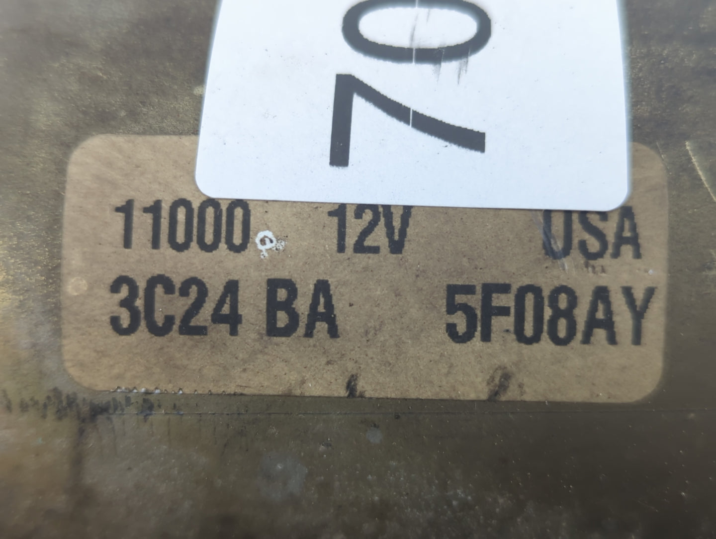 2002-2013 Ford E-250 Car Starter Motor Solenoid OEM P/N:5F08AY 3C24 BA Fits OEM Used Auto Parts - Oemusedautoparts1.com