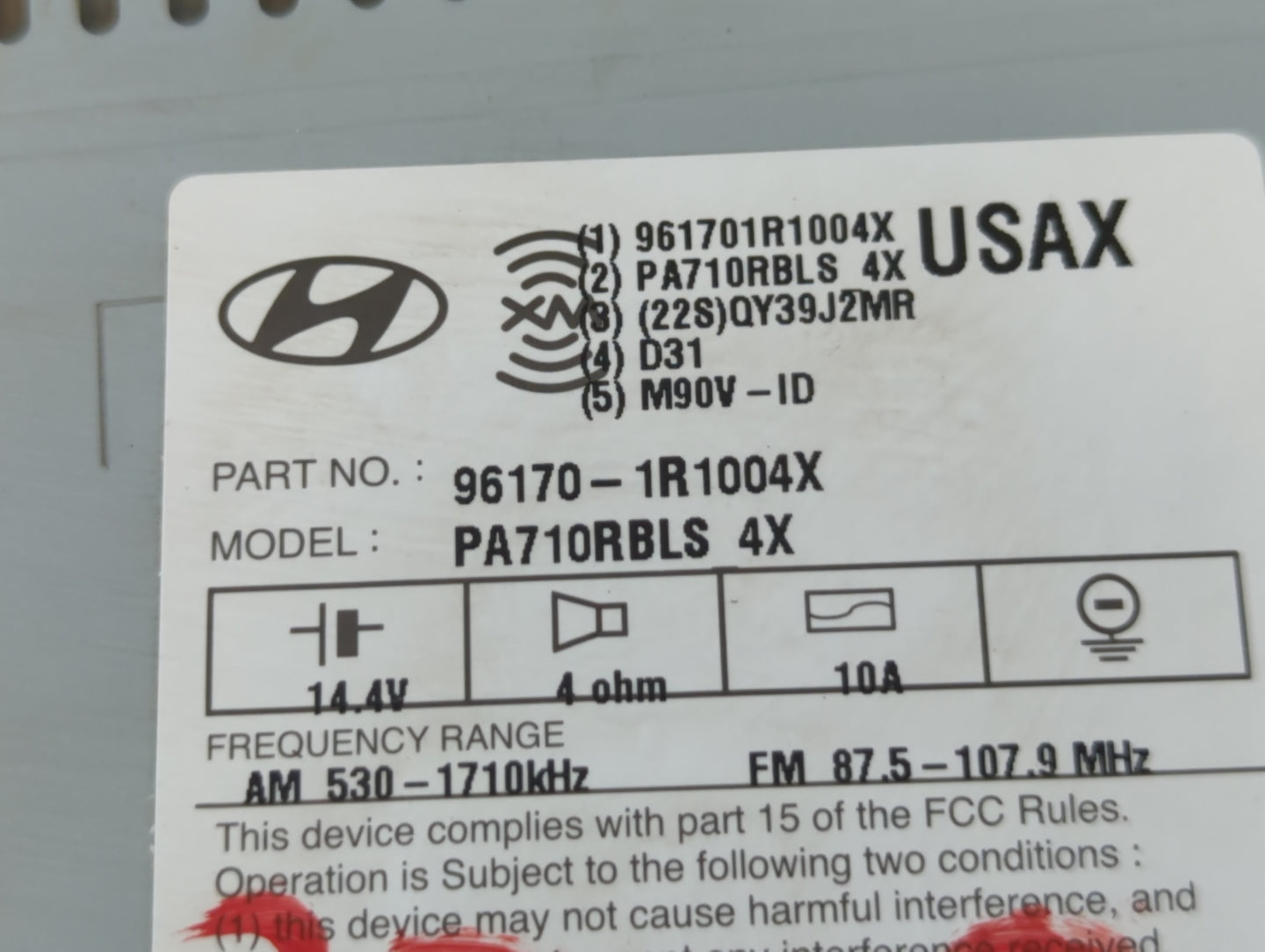 2006 Nissan Altima Radio AM FM Cd Player Receiver Replacement P/N:96170-1R1004X Fits OEM Used Auto Parts - Oemusedautoparts1.com