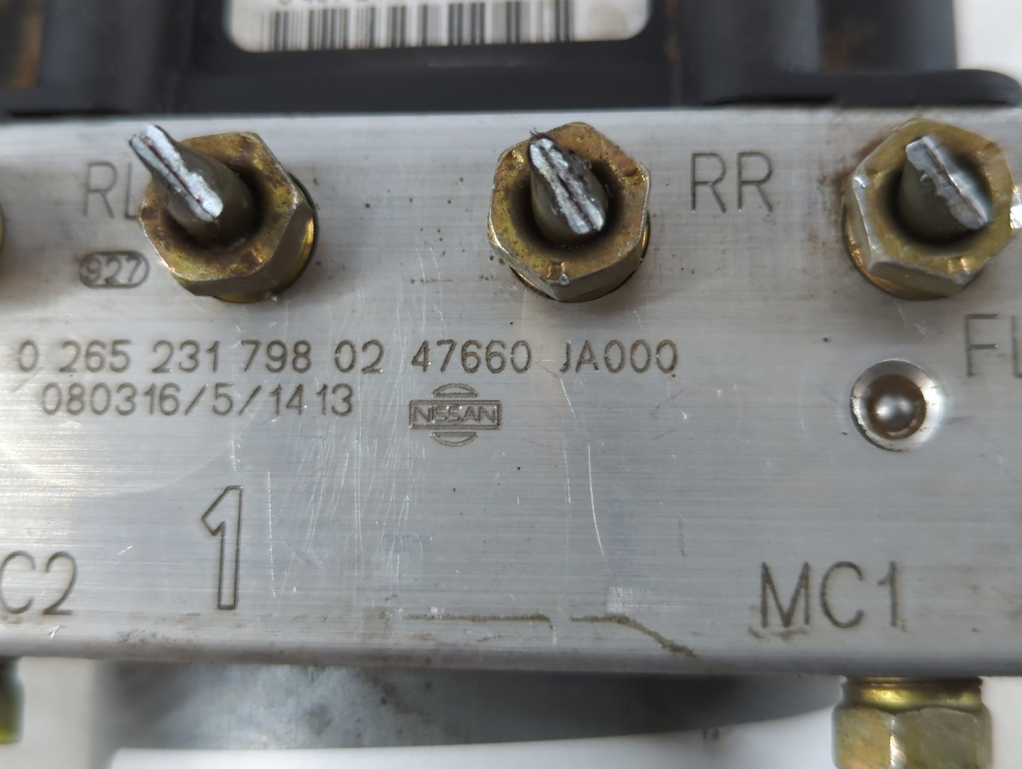 2007-2009 Nissan Altima ABS Pump Control Module Replacement P/N:47660 JA000 0 265 231 798 02 Fits Fits 2007 2008 2009 OEM Used Auto Parts - Oemusedautoparts1.com