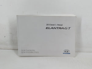 2013 Hyundai Elantra Gt Owners Manual Book Guide P/N:DA50-EU34I OEM Used Auto Parts