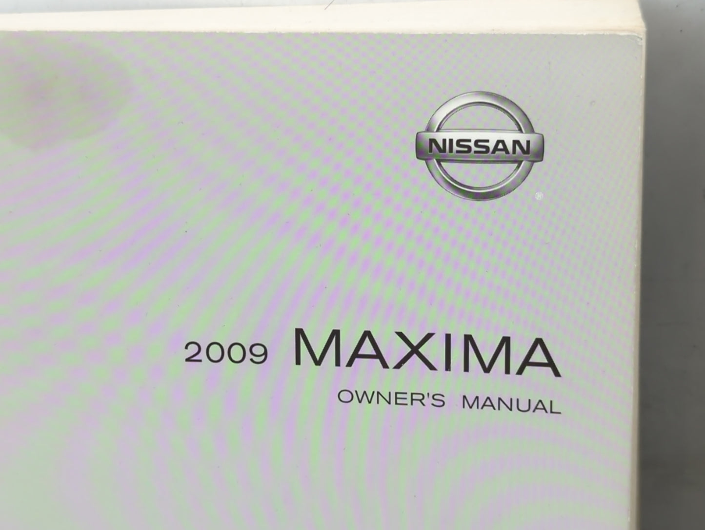 2009 Nissan Maxima Owners Manual Book Guide P/N:OM9E-0A35U0 OEM Used Auto Parts - Oemusedautoparts1.com
