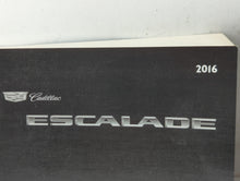 2016 Cadillac Escalade Owners Manual Book Guide P/N:23133525 B OEM Used Auto Parts