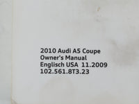 2010 Audi A5 Owners Manual Book Guide P/N:1025618T323 OEM Used Auto Parts - Oemusedautoparts1.com