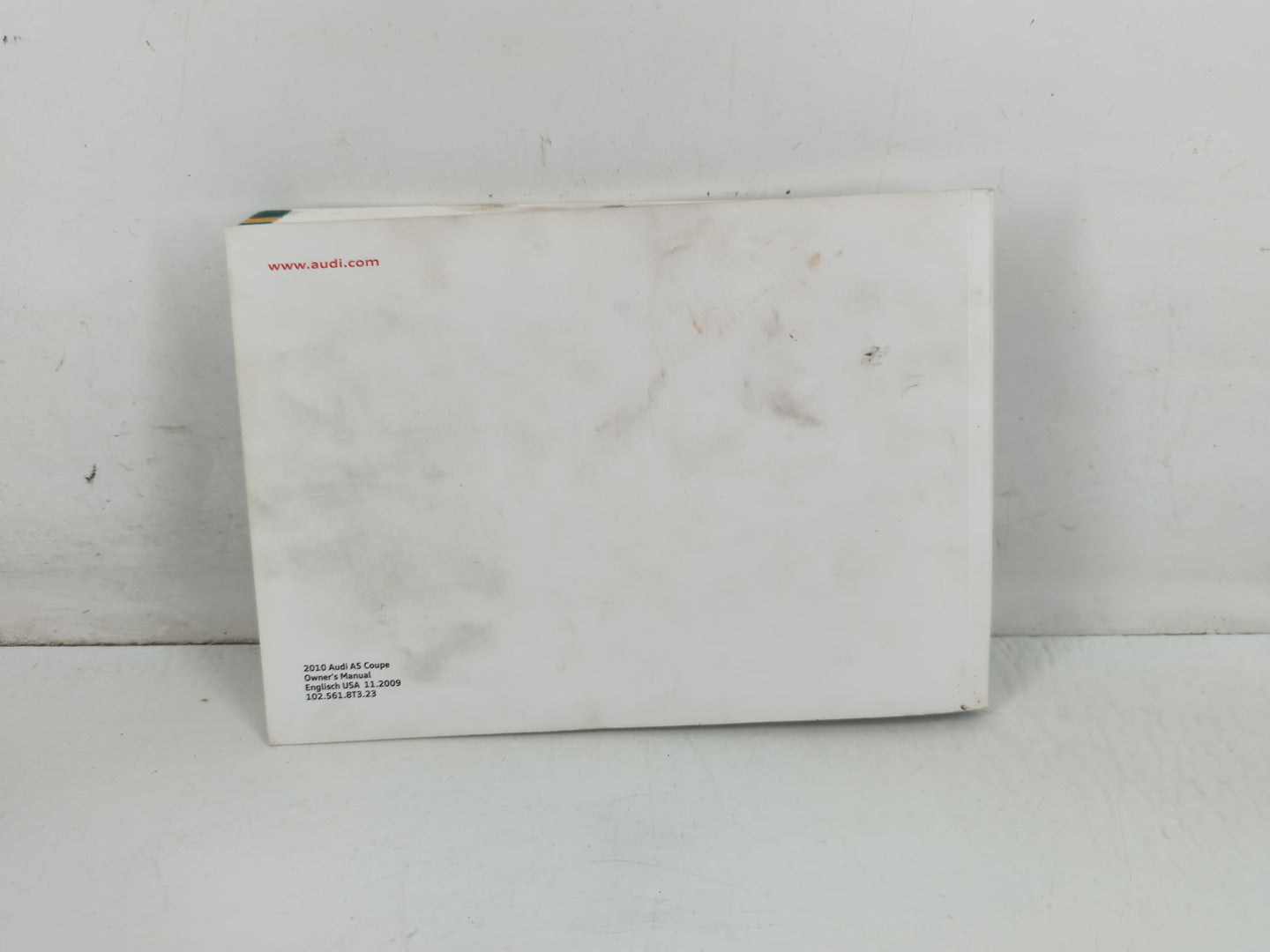 2010 Audi A5 Owners Manual Book Guide P/N:1025618T323 OEM Used Auto Parts - Oemusedautoparts1.com