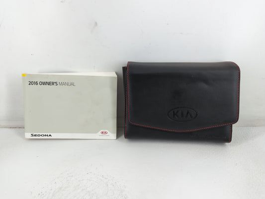 2016 Kia Sedona Owners Manual Book Guide P/N:GA9O-EU59E OEM Used Auto Parts - Oemusedautoparts1.com