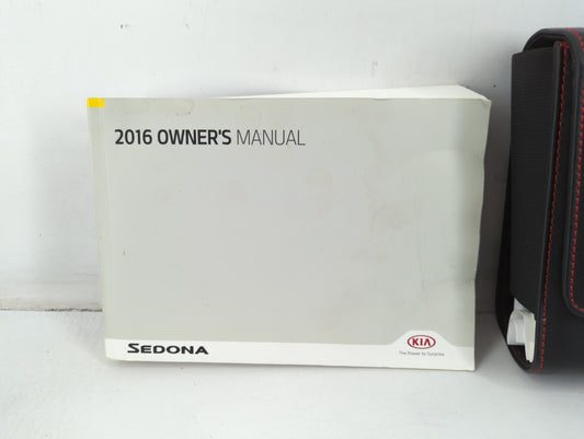 2016 Kia Sedona Owners Manual Book Guide P/N:GA9O-EU59E OEM Used Auto Parts