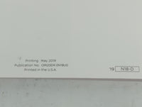 2020 Nissan Versa Owners Manual Book Guide P/N:OM20EM 0N18U0 OEM Used Auto Parts - Oemusedautoparts1.com