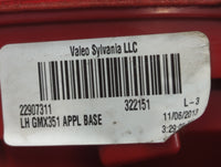 2013-2016 Chevrolet Malibu Tail Light Assembly Driver Left OEM P/N:322151 22907311 Fits Fits 2013 2014 2015 2016 OEM Used Auto Parts - Oemusedautoparts1.com