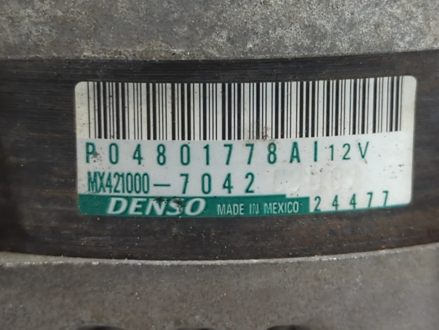 2011-2022 Dodge Charger Alternator Replacement Generator Charging Assembly Engine OEM P/N:MX421000-7042 P04801778AI Fits OEM Used Auto Parts - Oemusedautoparts1.com