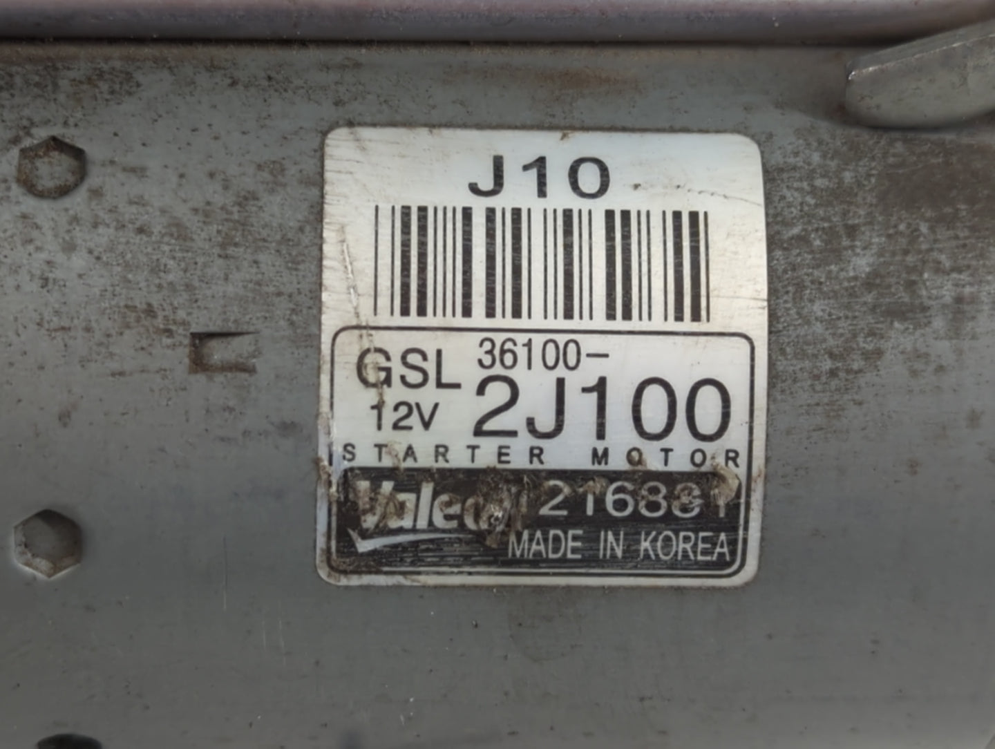 2021-2022 Hyundai Elantra Car Starter Motor Solenoid OEM P/N:1216881 36100-2J100 Fits Fits 2021 2022 OEM Used Auto Parts - Oemusedautoparts1.com