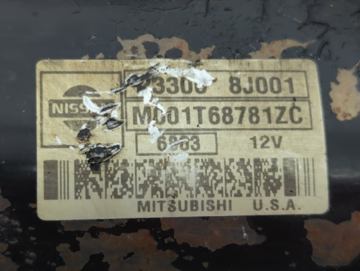 2002-2006 Nissan Altima Car Starter Motor Solenoid OEM P/N:M001T68781ZC 23300 8J001 Fits Fits 2002 2003 2004 2005 2006 OEM Used Auto Parts - Oemusedautoparts1.com