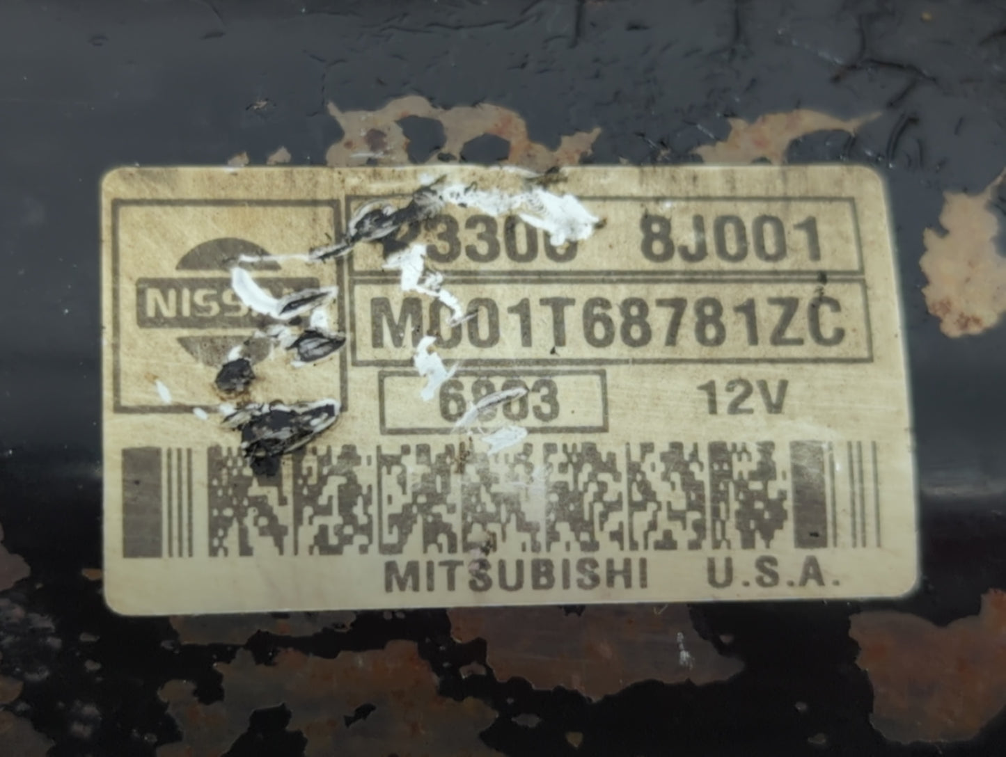 2002-2006 Nissan Altima Car Starter Motor Solenoid OEM P/N:M001T68781ZC 23300 8J001 Fits Fits 2002 2003 2004 2005 2006 OEM Used Auto Parts - Oemusedautoparts1.com