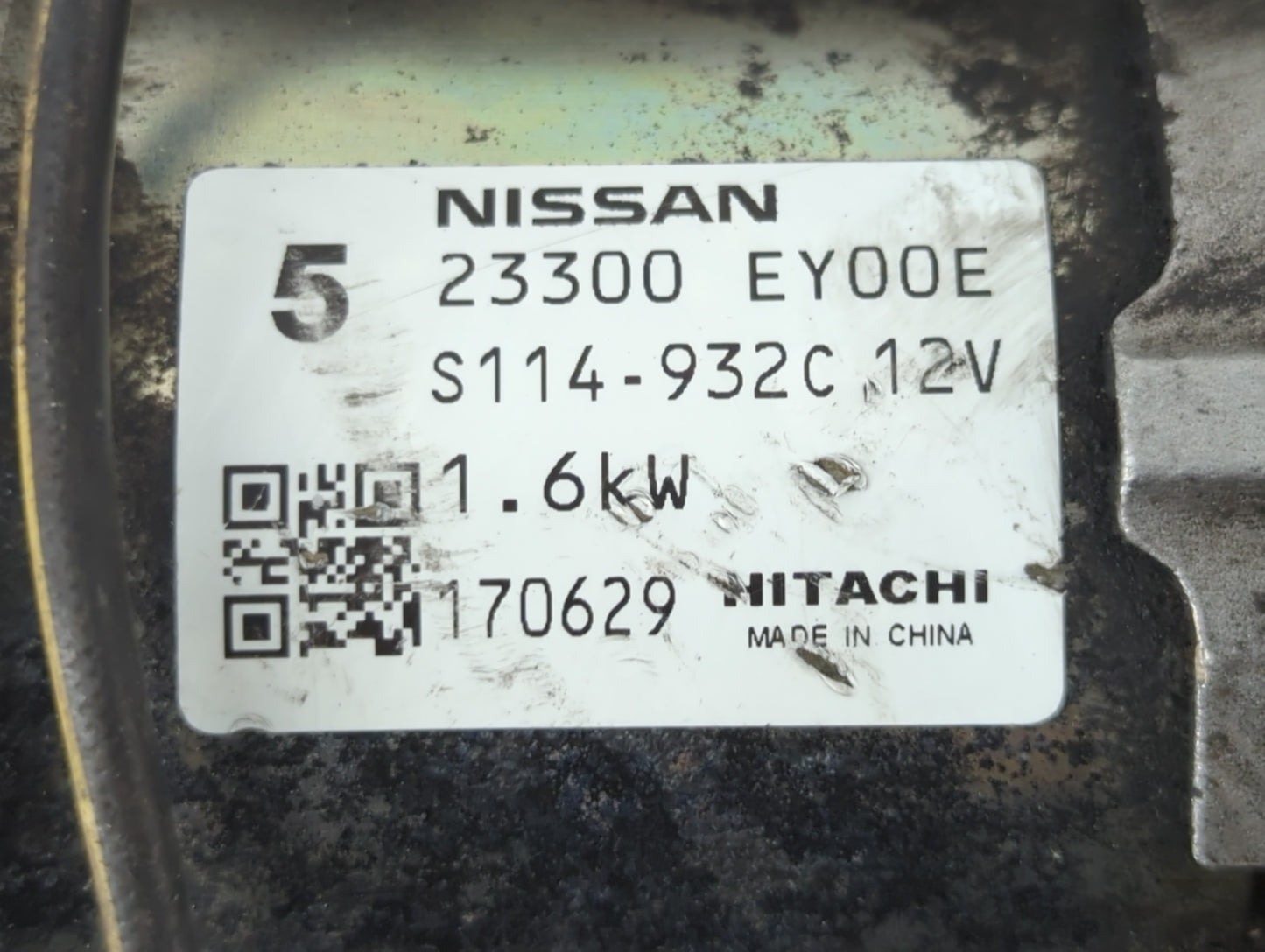 2014-2017 Infiniti Qx50 Car Starter Motor Solenoid OEM P/N:S114-932C 23300 EY00E Fits OEM Used Auto Parts - Oemusedautoparts1.com