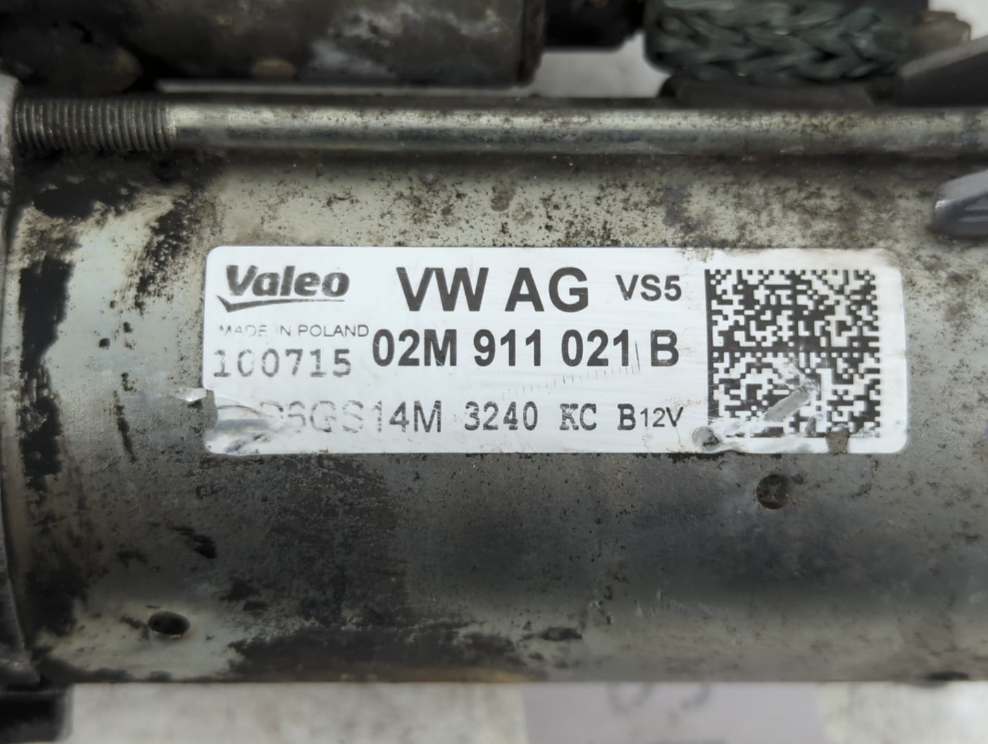 2009-2017 Volkswagen Tiguan Car Starter Motor Solenoid OEM P/N:02M 911 021 B Fits OEM Used Auto Parts - Oemusedautoparts1.com
