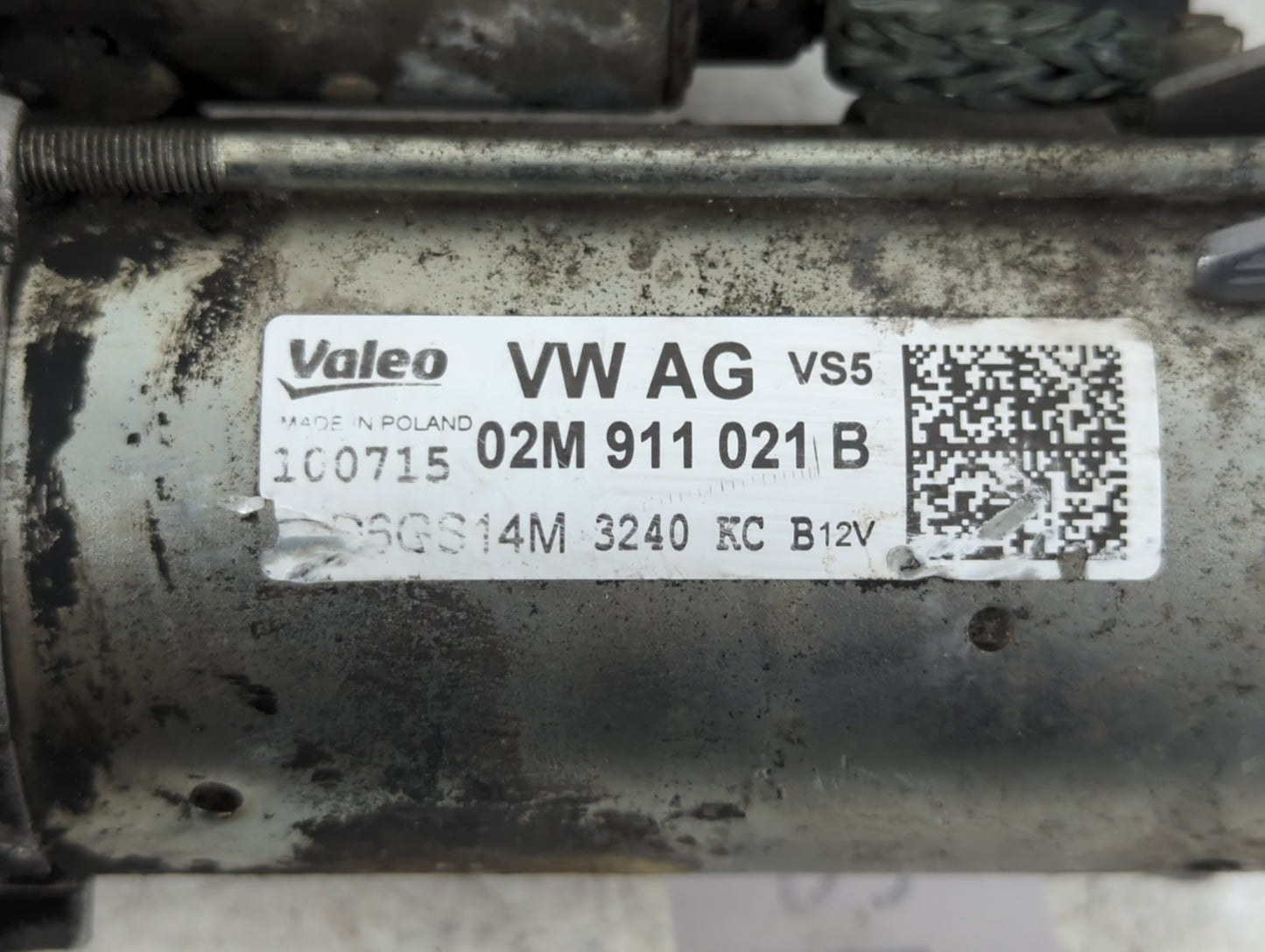 2009-2017 Volkswagen Tiguan Car Starter Motor Solenoid OEM P/N:02M 911 021 B Fits OEM Used Auto Parts - Oemusedautoparts1.com