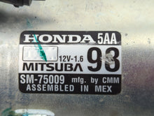 2016-2017 Honda Civic Car Starter Motor Solenoid OEM P/N:SM-75009 Fits Fits 2016 2017 2020 OEM Used Auto Parts